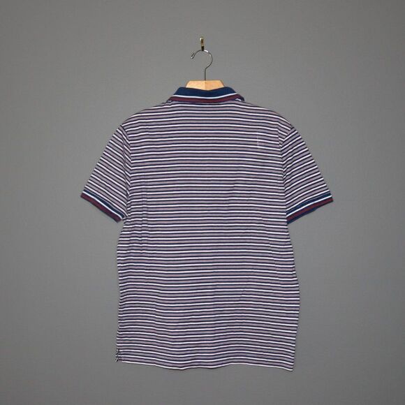 Prada Men's Striped Polo Shirt Sz L - Picture 3 of 6